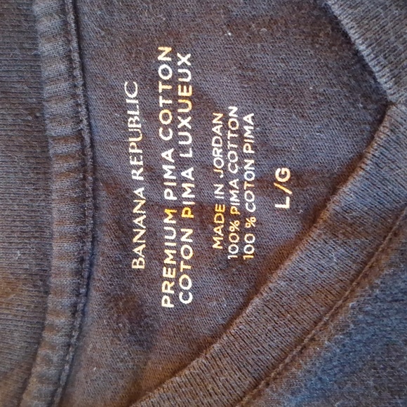 2/$25-Men's L Banana Republic V-neck t-shirt - Picture 3 of 3